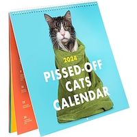 2024 Pissed-Off Cats Calendar, 2024 Cats Calendar, Funny Cat Calendar 2024, Animal Calendar, Funny Wall Calendar, Christmas Decor Xmas Gift miniinthebox - thumbnail