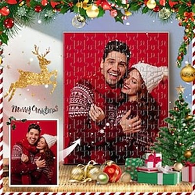 Custom Christmas Photo Puzzle 500Pcs Picture Gifts, Custom Puzzle White Card Paper, Jigsaw Puzzles Create Personalized Gift Womenmen Xmas Present Lightinthebox