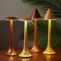 New Retro Led Table Lamp Imitation Wood Grain Touch Bar Creative Personality Hotel Restaurant Table Lamp Lightinthebox