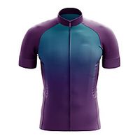 21Grams Men's Short Sleeve Cycling Jersey Summer Spandex Polyester Purple Gradient Bike Jersey Top Mountain Bike MTB Road Bike Cycling Quick Dry Moisture Wicking Breathable Sports Clothing Apparel Lightinthebox - thumbnail