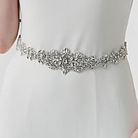 Gemstone Crystal Wedding Party Evening Sash With Splicing Crystals Rhinestones Women's Sashes Lightinthebox Gemstone Crystal Wedding Party Evening Sash With Splicing Crystals Rhinestones Women's Sashes Lightinthebox