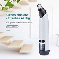 blackhead remover vacuum suction face acne pore cleaner blackhead removal tool with 4 replaceable suction probes electric heating black dots remover white Lightinthebox - thumbnail