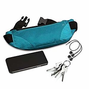 running belt,men or women ultra light bounce free waist pouch bag fitness workout belt sport waist pack exercise waist bag for iphone x xr xs 7 plus 6 6 samsung lg in running gym marathon (blue) Lightinthebox
