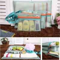 4Pcs Portable Travel Storage Bags Mesh Cosmetics Toiletry Storage Bag Hanging Underwear Organizer