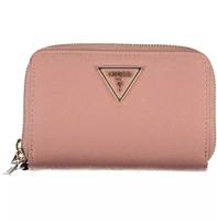 Guess Jeans Chic Pink Double Wallet with Contrasting Accents - GU-22395