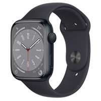 Apple Watch Series 8 (GPS + Cellular), 45mm, Midnight Aluminium Case with Midnight Sport Band