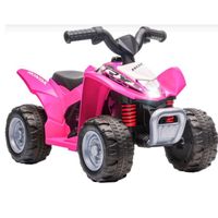 Megastar Ride On Licensed Honda ATV Quad Bike For Little Riders - Pink (UAE Delivery Only)