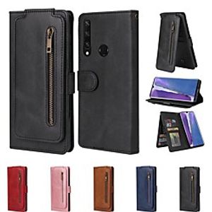 Case For Samsung Galaxy S20 FE Wallet Card Holder with Stand Full Body Cases Solid Colored PU Leather Galaxy Note 20 Ultra Note 10 Plus S10E A21S A31 M31 A51 A71 A81 A91 miniinthebox