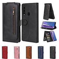 Case For Samsung Galaxy S20 FE Wallet Card Holder with Stand Full Body Cases Solid Colored PU Leather Galaxy Note 20 Ultra Note 10 Plus S10E A21S A31 M31 A51 A71 A81 A91 miniinthebox - thumbnail