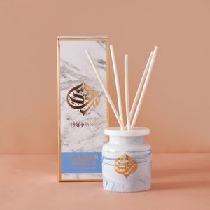 Marble Finish Calligraphy Print Reed Diffuser - 180 ml