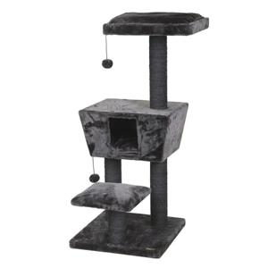 Ebi Scratching Tree Trend New Jersey For Cats - Grey, 48X48X114Cm