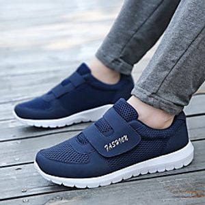 Men's Trainers Athletic Shoes Vintage British Outdoor Running Shoes Walking Shoes Mesh Breathable Shock Absorbing Wear Proof Dark Grey Black Dark Blue Spring Lightinthebox