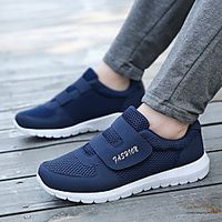 Men's Trainers Athletic Shoes Vintage British Outdoor Running Shoes Walking Shoes Mesh Breathable Shock Absorbing Wear Proof Dark Grey Black Dark Blue Spring Lightinthebox - thumbnail
