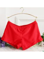 Sexy Solid Color Soft Breathable Sweat Absorbing Yoga Beachwear Boxer Shorts