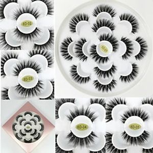 6D Stereoscopic False Eyelashes Handmade Natural And Dense 7 Pairs Flower-shaped False Eyelashes With Lotus Tray Lightinthebox