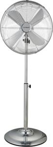 Crownline SF-402 16" Stainless Steel Fan with 4 Blades| 3 Speed Control| Adjustable Oscillation| Stable Round Base| And Soft Touch Tilting Angle