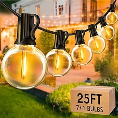 Outdoor G40 LED Globe String Lights Dimmable Waterproof Shatterproof Light Strings with 10Bulbs Connectable Commercial Hanging Lights for Christmas Patio House Backyard Balcony Party miniinthebox