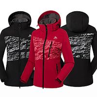 Cikrilan Women's Hiking Softshell Jacket Hiking Windbreaker Hiking Fleece Jacket Autumn  Fall Winter Spring Outdoor Camo Thermal Warm Windproof Fleece Lining Quick Dry Hoodie Winter Jacket Top Lightinthebox - thumbnail