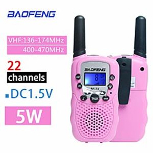 BAOFENG  Children Mini Kids UHF Walkie Talkie BF-T3 Baofeng FRS Two Way Radio Comunicador T3 Handy Talkie Hf Transceiver 2pcs miniinthebox