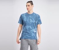 Mens Heathertech Short Sleeves Tee  Blue - thumbnail