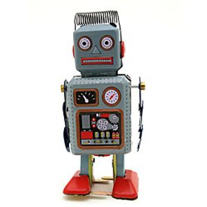 LT.Squishies Wind-up Toy Educational Toy Novelty Warrior Robot Metalic 1 pcs Toy Gift miniinthebox