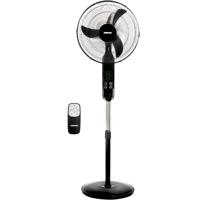 Geepas 16" Stand Fan With Remote Control | 3 Speed | Adjustable Height & Tilt Setting With Led Display | Auto Off | Black | GF9466