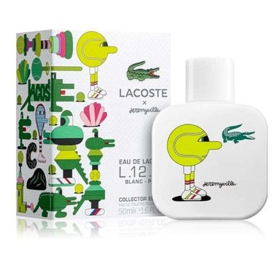 Lacoste Eau De Lacoste L.12.12 Blanc Pure X Jeremyville Collector Edition Men Edt 50ML