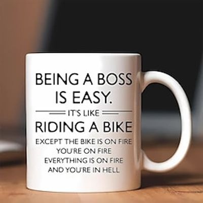 1pc Best Boss Day Gift Mug For Women Men 11oz Ceramic Coffee Cup Boss Lady Gifts For Women Funny Gifts For Boss Office Boss Birthday Gifts For Women Best Boss Mug Christmas Gifts Lightinthebox