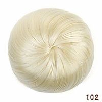 girls brown blonde bun hair chignon synthetic donut roller hairpieces high temperature fiber for women #14 Lightinthebox - thumbnail