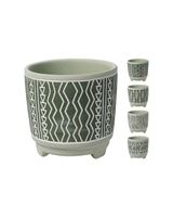 Koopman Flower Pot Pottery 13.7 x 13.2 cm Assorted 1 Piece