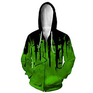 Men's Zip Up Hoodie Sweatshirt Animal 3D Casual Daily 3D Print Casual Hoodies Sweatshirts  2 Lightinthebox