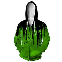 Men's Zip Up Hoodie Sweatshirt Animal 3D Casual Daily 3D Print Casual Hoodies Sweatshirts  2 Lightinthebox - thumbnail
