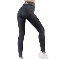 Activewear Pants Printing Solid Women's Training Running Natural Polyester Lightinthebox - thumbnail