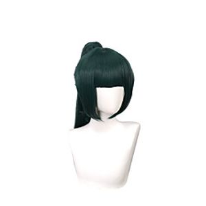 curse back to war cosplay wig cursed back to war zenyuan maki dark green tiger mouth clip pony tail Lightinthebox