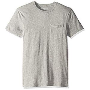 men's short-sleeve crewneck pocket t-shirt, heather grey, xs Lightinthebox