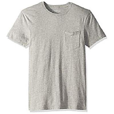 men's short-sleeve crewneck pocket t-shirt, heather grey, xs Lightinthebox