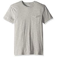 men's short-sleeve crewneck pocket t-shirt, heather grey, xs Lightinthebox - thumbnail