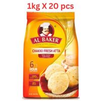 Al Baker Chakki Fresh Atta - 20 x 1 kg