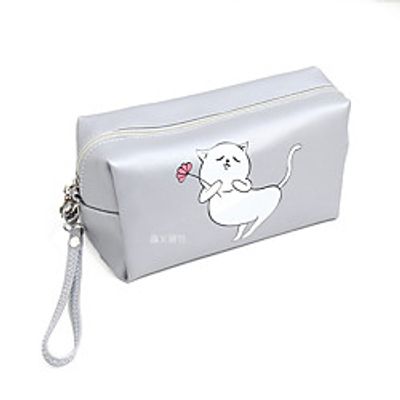 Women's Bags PU Leather Cosmetic Bag Zipper Animal Daily Outdoor Lace up Handbags Black Red Blushing Pink Green Lightinthebox