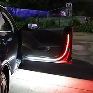 Car Door Warning Lamp Auto Door 2pcs LED Strip Light Universal Door Open Lights Strobe Safety Ambient Lamps 120cm Fexible Strips 12V Lightinthebox