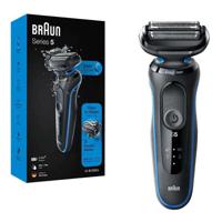 Braun Series 5 Shaver, Easy to Shave, Wet & Dry Electric Shaver, Auto Sense Technology, 3 Flexible Blades, Blue - Shaver 51-B1000s