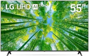 LG UHD 4K TV 55 Inch UQ8000 Series, Cinema Screen Design 4K Active HDR WebOS Smart AI ThinQ, Black - 55UQ80006LB