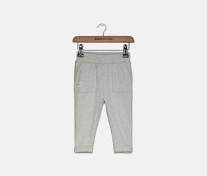 Little Girls Plain Pull On Pants  Light Grey