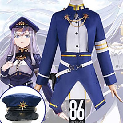 Inspired by 86 Eighty Six Vladilena Milizé Anime Cosplay Costumes Japanese Cosplay Suits Coat Blouse Shoes For Women's / Hat / Waist Belt miniinthebox