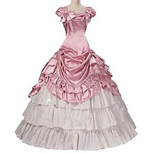 Rococo Victorian Ball Gown Vintage Dress Party Costume Masquerade Prom Dress Women's Costume Vintage Cosplay Party Halloween Carnival Sleeveless Dress Masquerade Lightinthebox