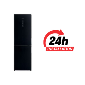 Hitachi 366ltr Bottom Freezer Refrigerator, RBG410PUK6XGBK, Black