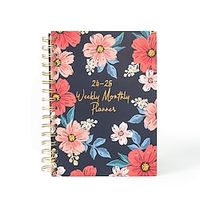 To Do List Notebook Grid A5 5.8×8.3 Inch Retro Paper Hardcover Portable 224 Pages Notebook for School Office Traveler miniinthebox - thumbnail