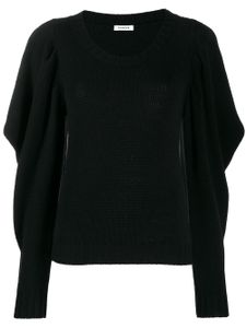 P.A.R.O.S.H. draped sleeve jumper - Black