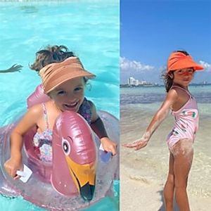 Children's Summer Sunscreen Empty Top Hat Outdoor Beach Sunshade Children's Breathable Cap miniinthebox