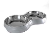 Pawsitiv Matte Ripple Dinner Set Bowls Small - Grey